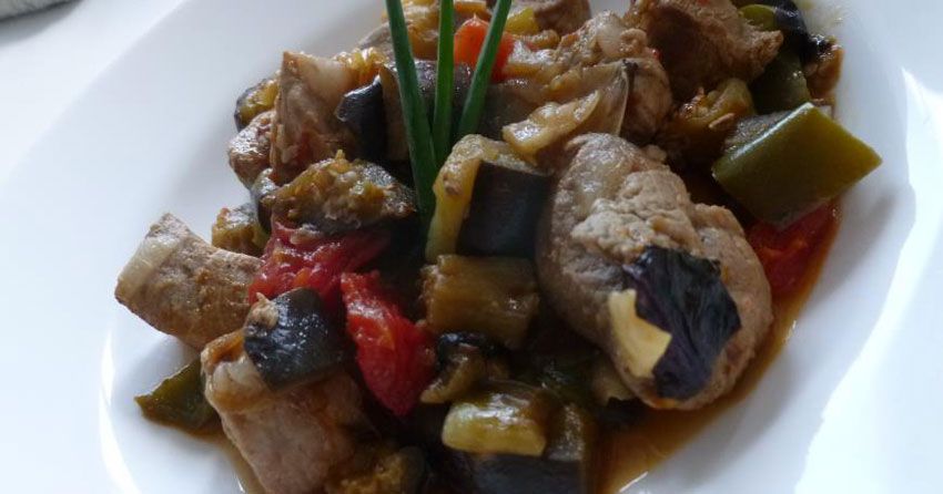 kulinariya  | svinina s baklazhanami 1 | Свинина с баклажанами | Мясные блюда 